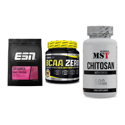 Definitionsphase-Set: ESN Designer + BioTech BCAA + MST Chitosan – alle enthaltenen Artikel
