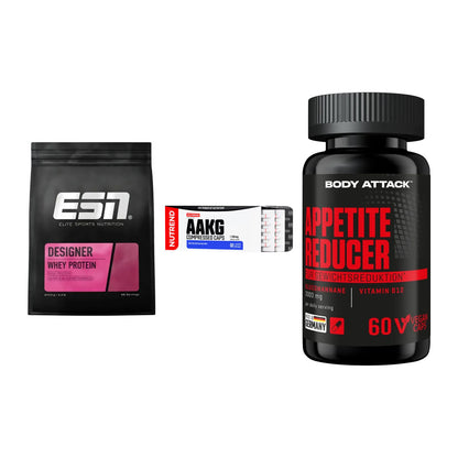 Definitionsphase-Set: ESN Designer + Nutrend AAKG + Body Attack – alle enthaltenen Artikel