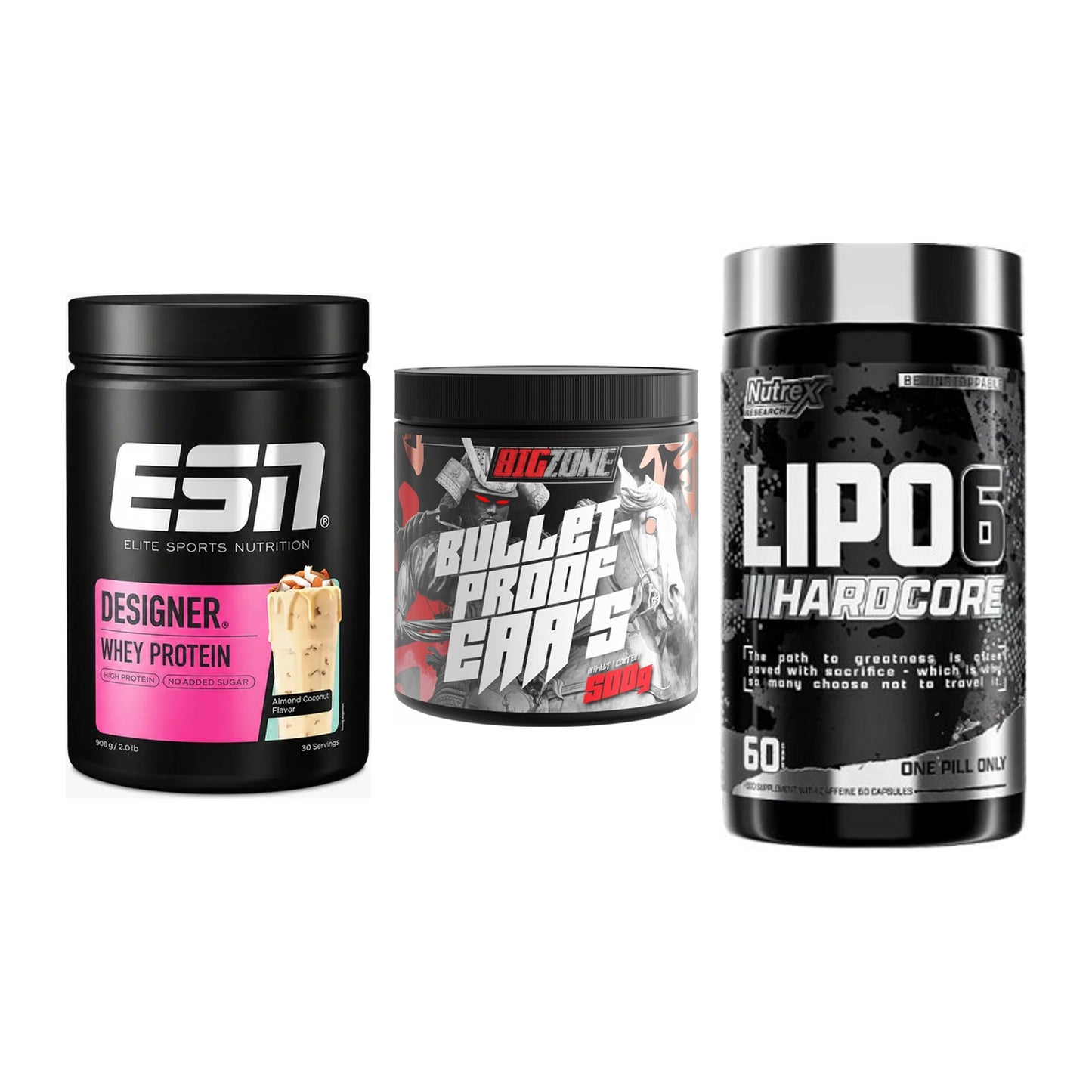 Definitionsphase-Set: ESN Designer + Big Zone + Nutrex Lipo 6 – alle enthaltenen Artikel
