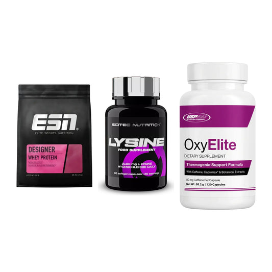 Definitionsphase-Set: ESN Designer + Scitec Lysine + USP Labs – alle enthaltenen Artikel