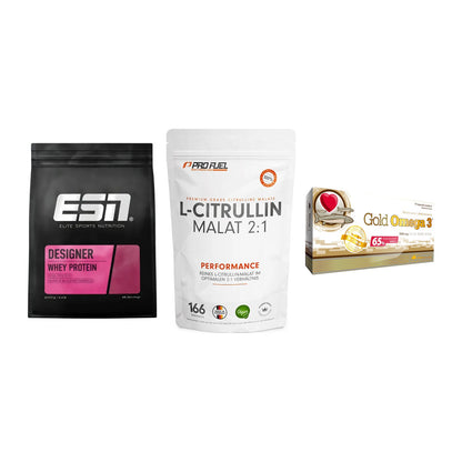 Definitionsphase-Set: ESN Designer + ProFuel L-Citr + Olimp Omega 3 – alle enthaltenen Artikel