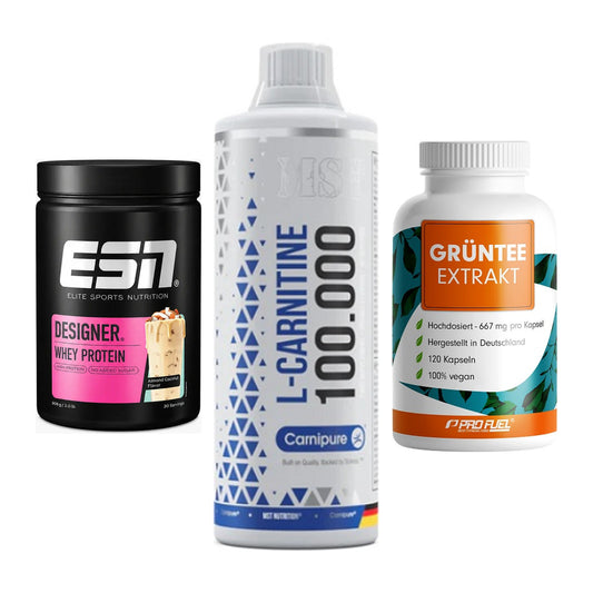 Definitionsphase-Set: ESN Designer + MST L-Carnitin + ProFuel Grünte – alle enthaltenen Artikel