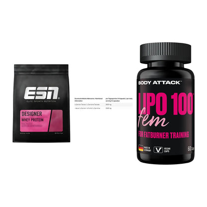 Definitionsphase-Set: ESN Designer + INLEAD L-Carni + Body Attack – alle enthaltenen Artikel