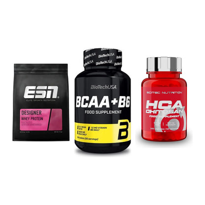 Definitionsphase-Set: ESN Designer + BioTech BCAA+B + Scitec HCA-Chi – alle enthaltenen Artikel