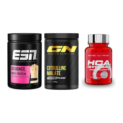 Definitionsphase-Set: ESN Designer + GN Citrulline + Scitec HCA-Chi – alle enthaltenen Artikel