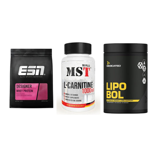 Definitionsphase-Set: ESN Designer + MST L-Carnitin + Dedicated – alle enthaltenen Artikel