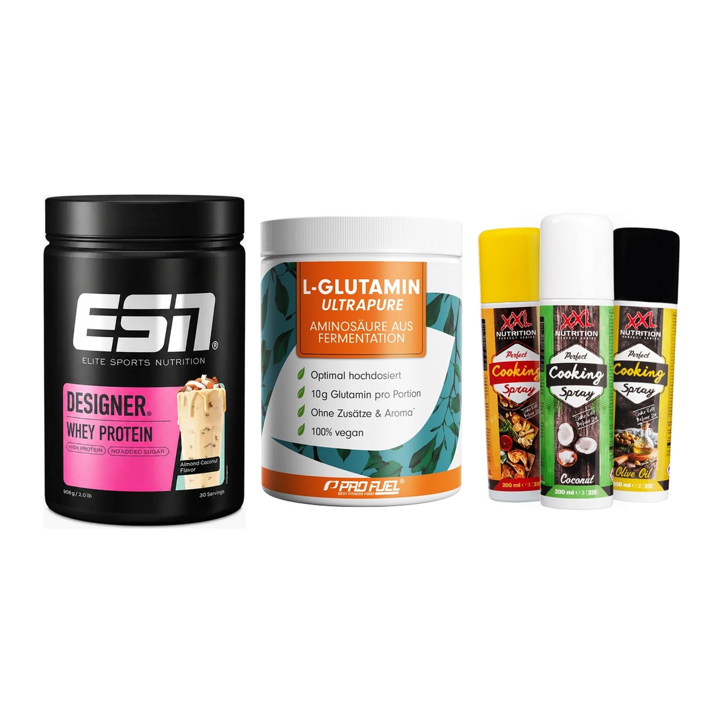 Definitionsphase-Set: ESN Designer + ProFuel Glutam + XXL Nutrition – alle enthaltenen Artikel