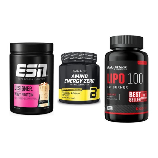 Definitionsphase-Set: ESN Designer + BioTech Amino + Body Attack – alle enthaltenen Artikel