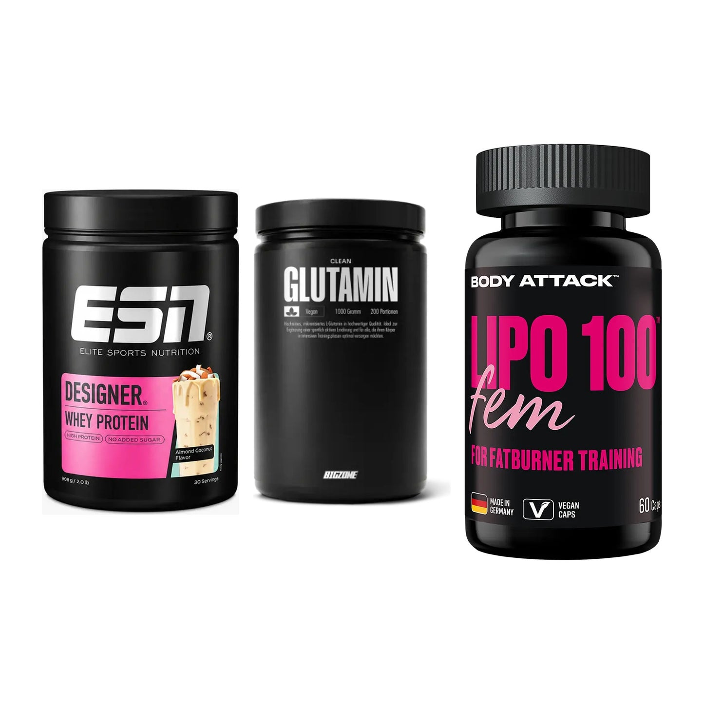Definitionsphase-Set: ESN Designer + Big Zone + Body Attack – alle enthaltenen Artikel