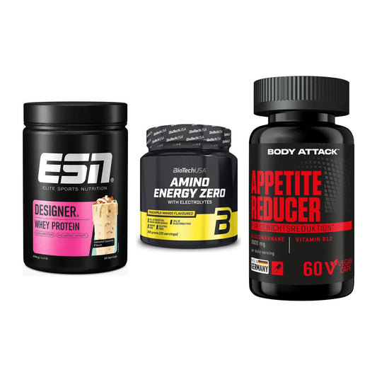 Definitionsphase-Set: ESN Designer + BioTech Amino + Body Attack – alle enthaltenen Artikel