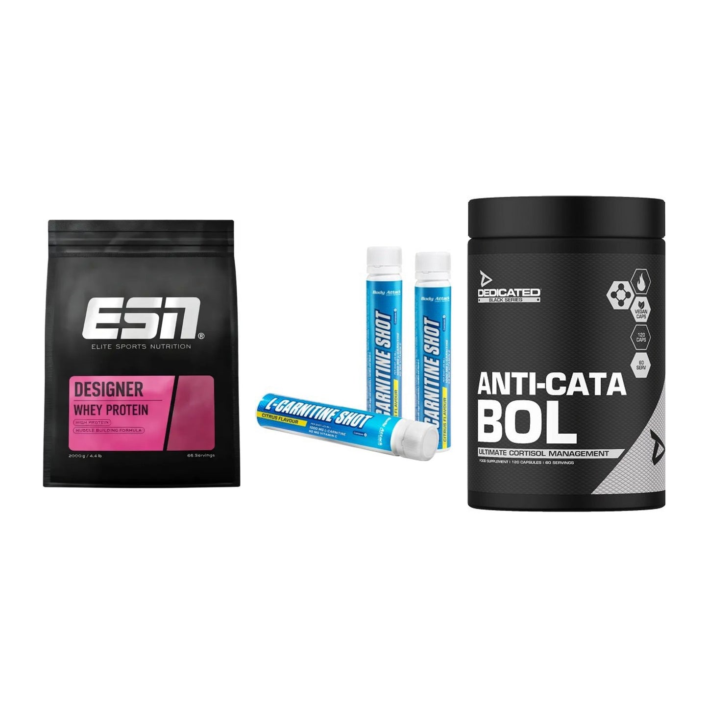 Definitionsphase-Set: ESN Designer + Body Attack + Dedicated – alle enthaltenen Artikel