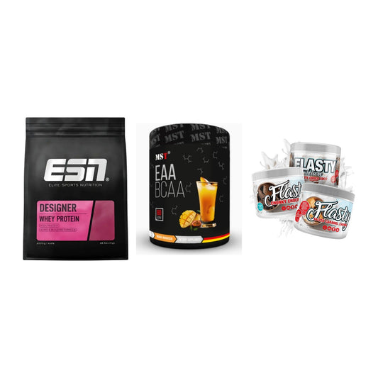 Definitionsphase-Set: ESN Designer + MST EAA & BCAA + Sinob Flasty – alle enthaltenen Artikel