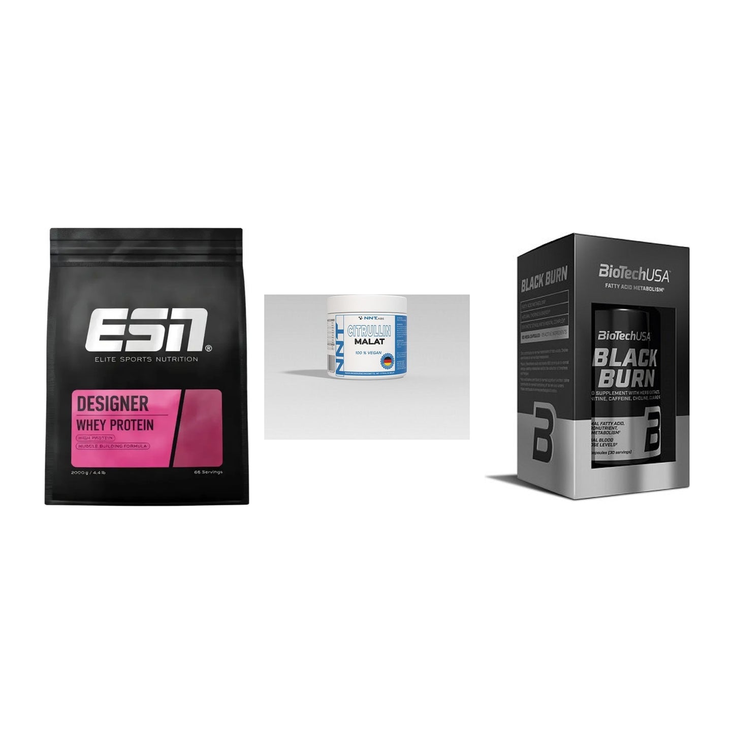 Definitionsphase-Set: ESN Designer + NNT Citrullin + BioTech Black – alle enthaltenen Artikel