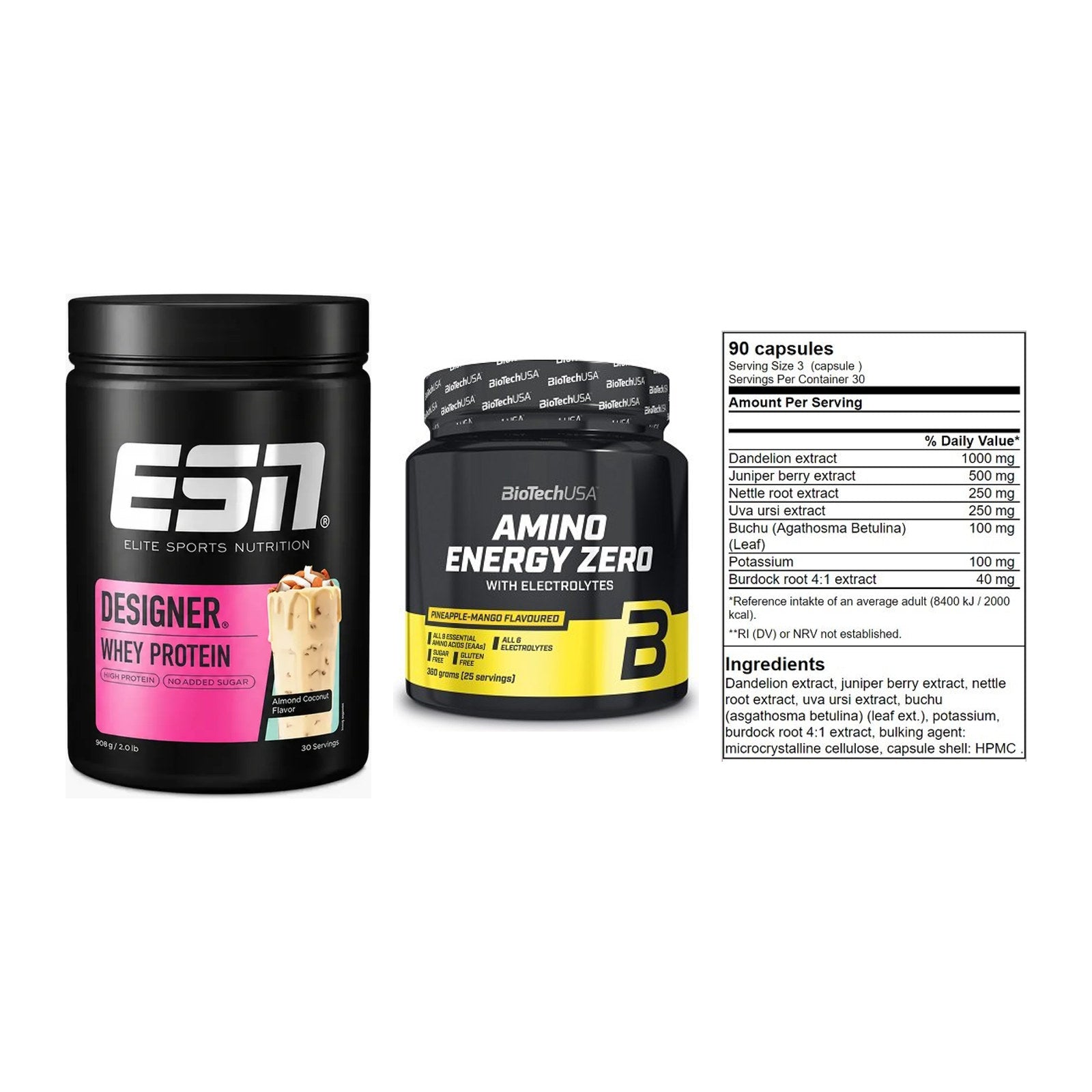 Definitionsphase-Set: ESN Designer + BioTech Amino + GN Shred Cuts – alle enthaltenen Artikel