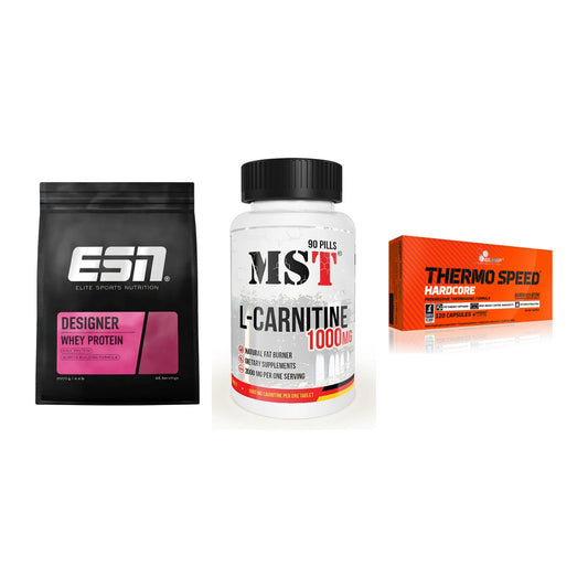 Definitionsphase-Set: ESN Designer + MST L-Carnitin + Olimp Thermo – alle enthaltenen Artikel