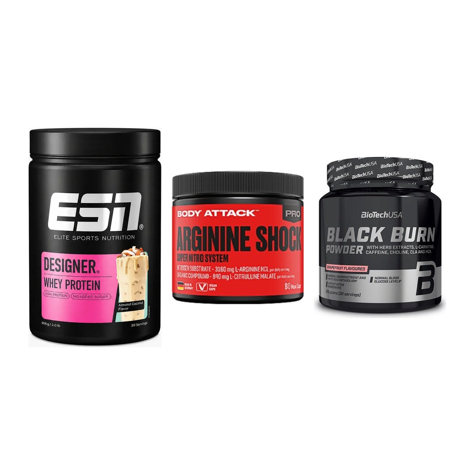 Definitionsphase-Set: ESN Designer + Body Attack + BioTech Black – alle enthaltenen Artikel
