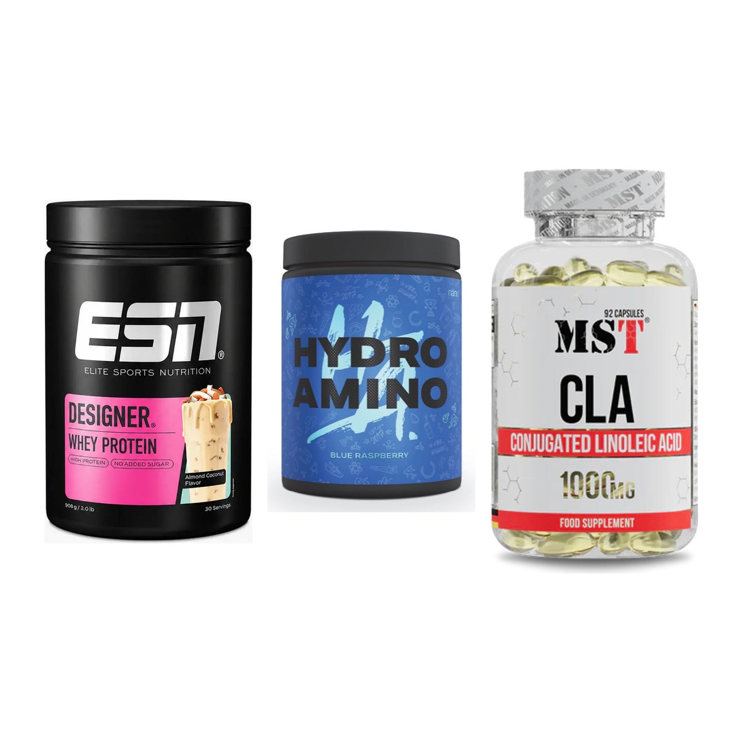 Definitionsphase-Set: ESN Designer + Nanosupps + MST CLA 1000mg – alle enthaltenen Artikel