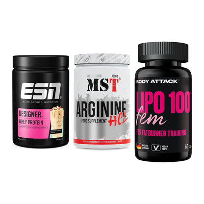 Definitionsphase-Set: ESN Designer + MST Arginine + Body Attack – alle enthaltenen Artikel