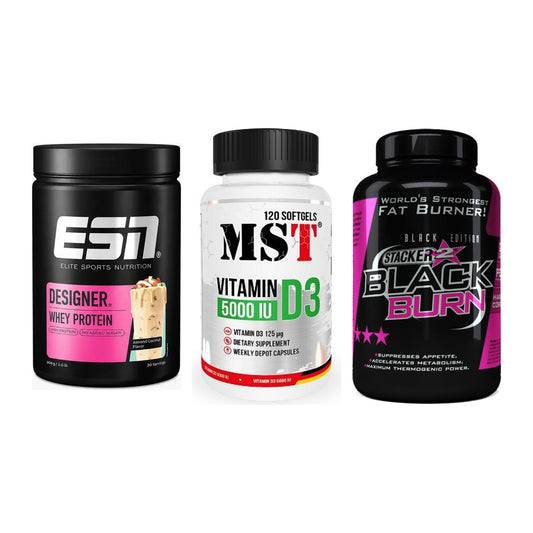Definitionsphase-Set: ESN Designer + MST Vitamin D3 + Stacker2 Black – alle enthaltenen Artikel
