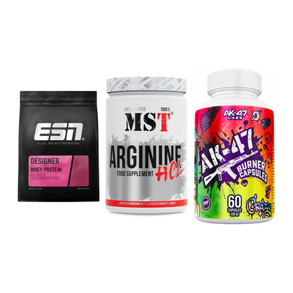 Definitionsphase-Set: ESN Designer + MST Arginine + AK47 Labs – alle enthaltenen Artikel