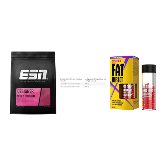 Definitionsphase-Set: ESN Designer + INLEAD L-Carni + Nutrend Fat – alle enthaltenen Artikel