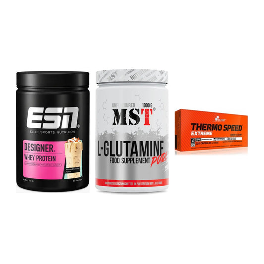 Definitionsphase-Set: ESN Designer + MST Glutamine + Olimp Thermo – alle enthaltenen Artikel