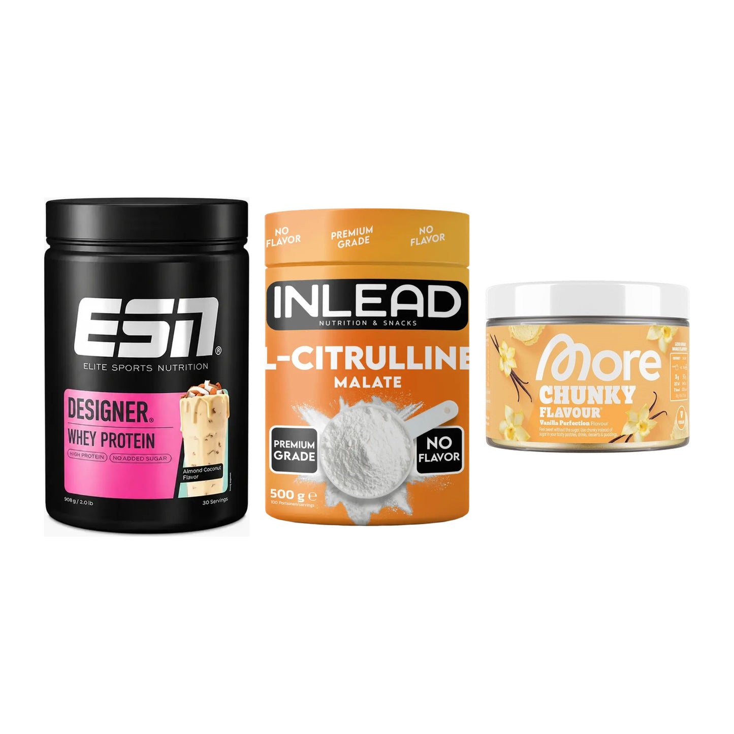 Definitionsphase-Set: ESN Designer + INLEAD L-Citru + More Nutrition – alle enthaltenen Artikel