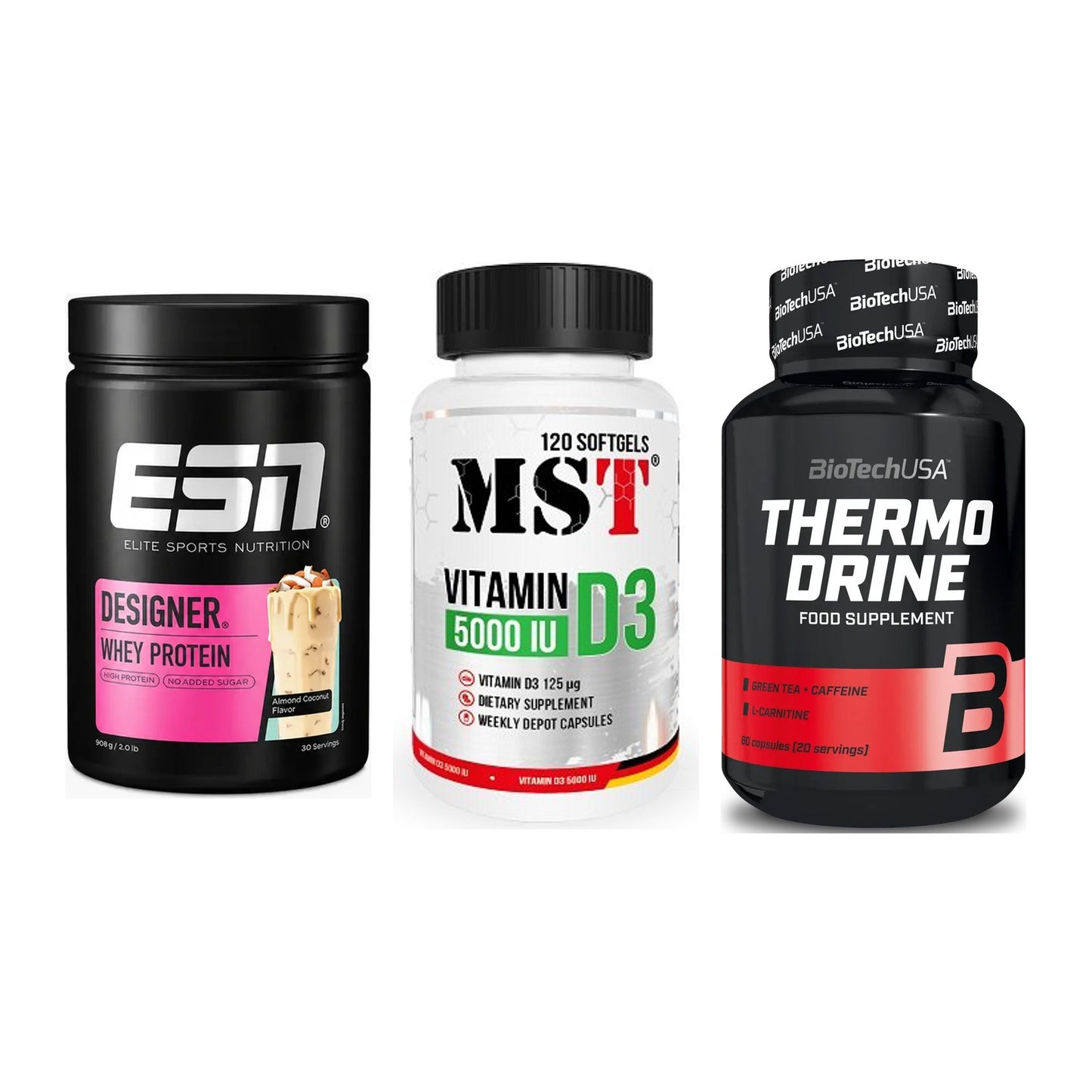 Definitionsphase-Set: ESN Designer + MST Vitamin D3 + BioTech Thermo – alle enthaltenen Artikel