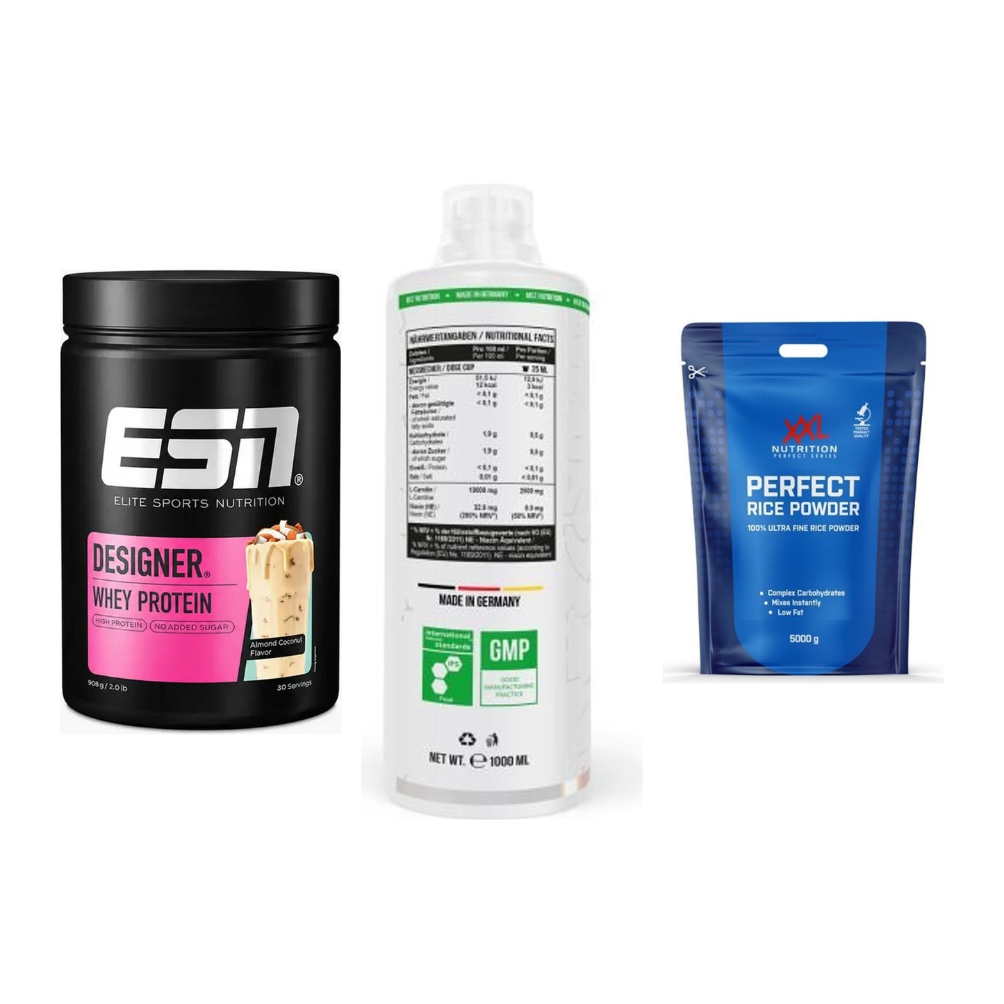 Definitionsphase-Set: ESN Designer + MST L-Carnitin + XXL Nutrition – alle enthaltenen Artikel