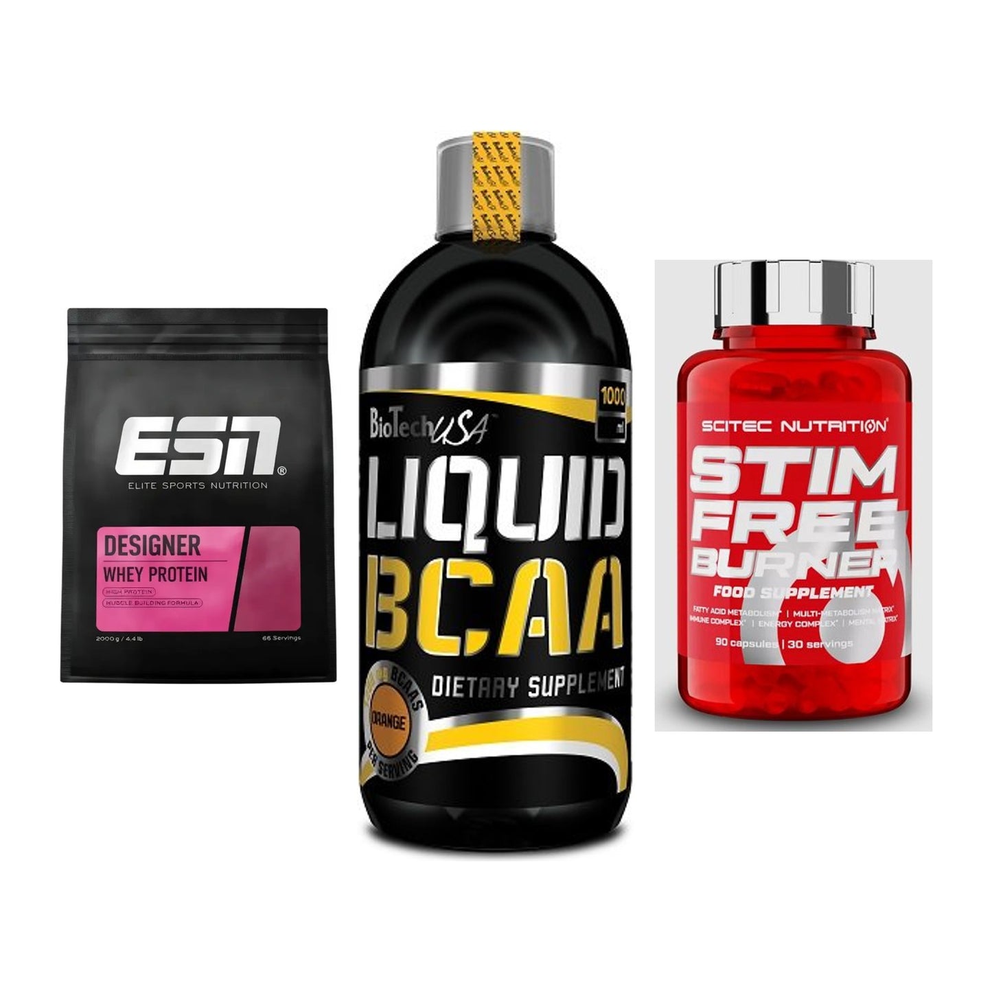 Definitionsphase-Set: ESN Designer + BioTech Liquid + Scitec Stim – alle enthaltenen Artikel
