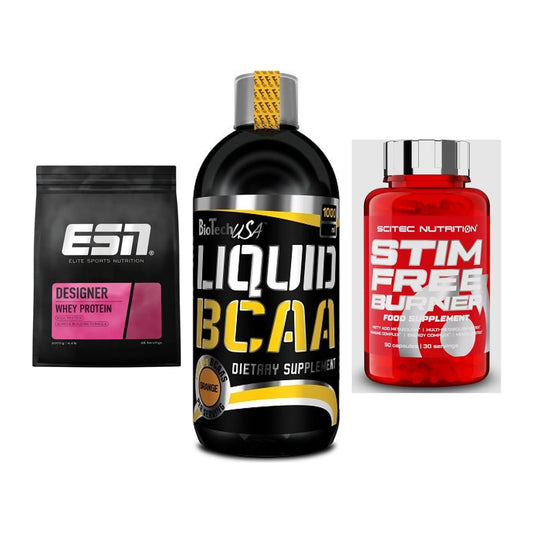Definitionsphase-Set: ESN Designer + BioTech Liquid + Scitec Stim – alle enthaltenen Artikel