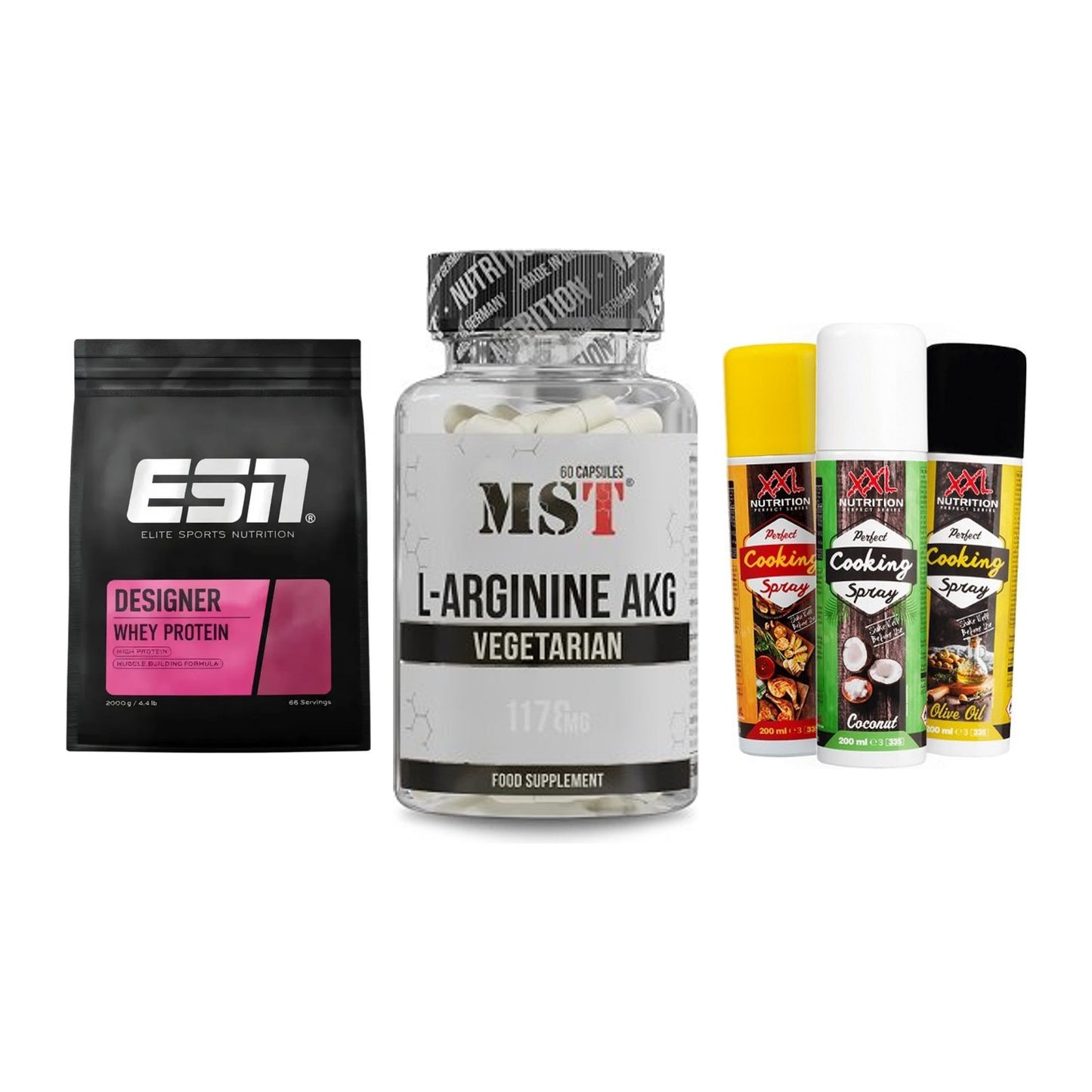 Definitionsphase-Set: ESN Designer + MST Arginin + XXL Nutrition – alle enthaltenen Artikel