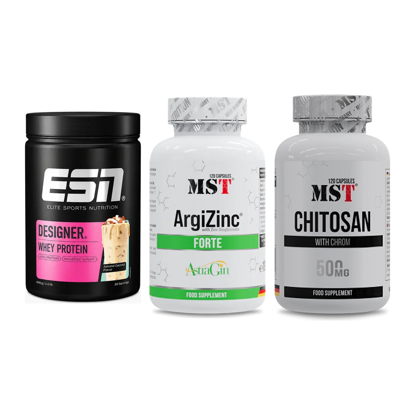 Definitionsphase-Set: ESN Designer + MST ArgiZinc + MST Chitosan – alle enthaltenen Artikel