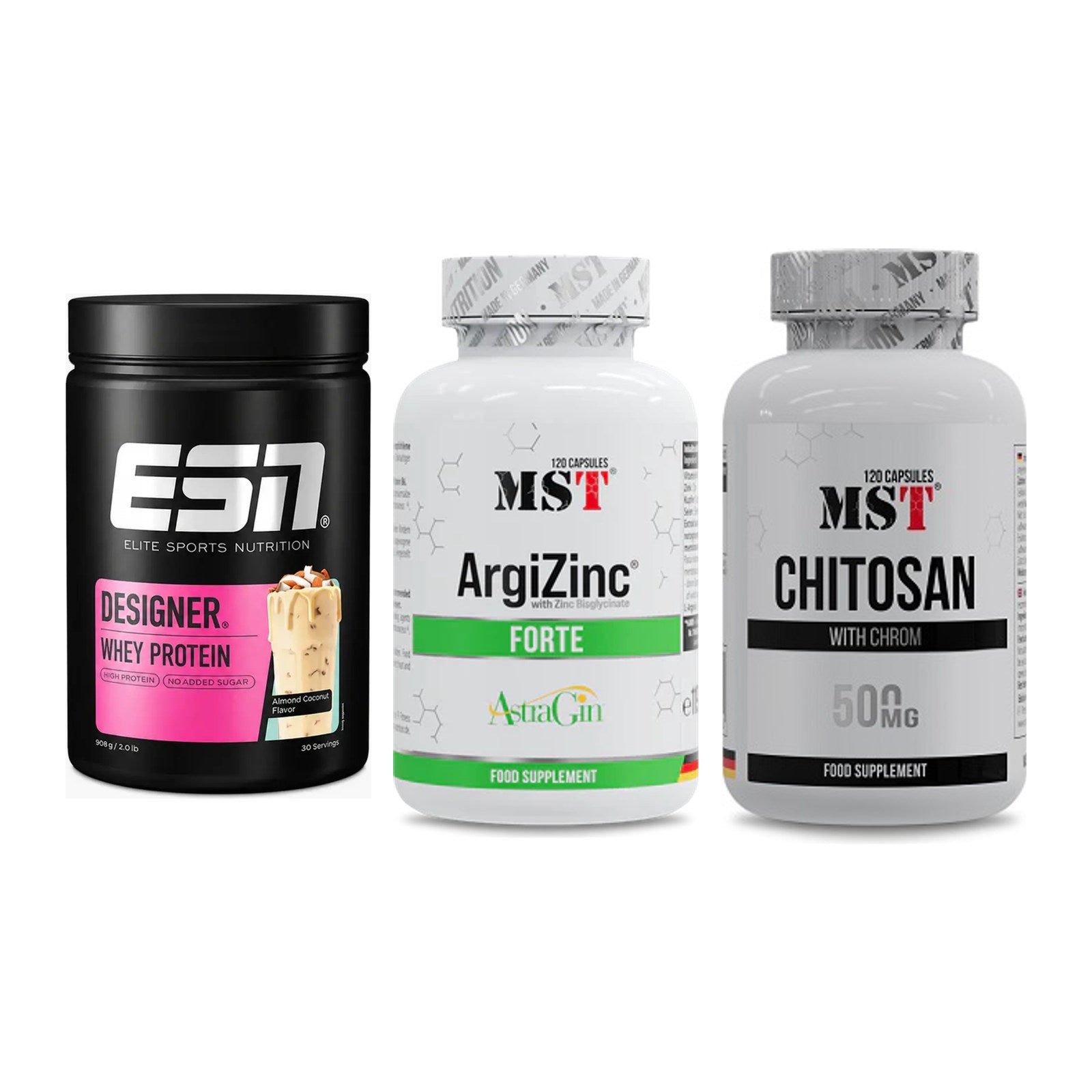 Definitionsphase-Set: ESN Designer + MST ArgiZinc + MST Chitosan – alle enthaltenen Artikel