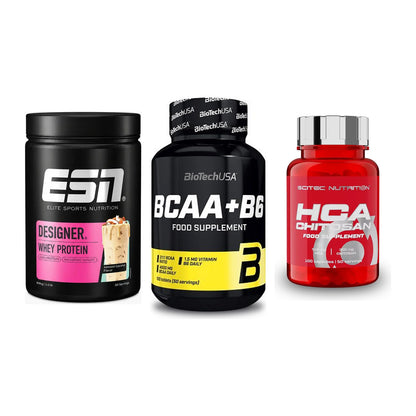 Definitionsphase-Set: ESN Designer + BioTech BCAA+B + Scitec HCA-Chi – alle enthaltenen Artikel