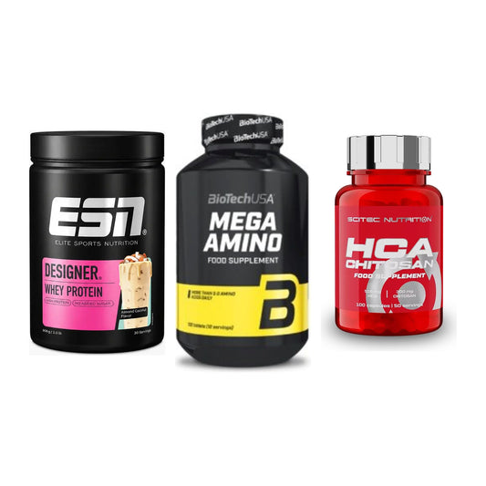 Definitionsphase-Set: ESN Designer + BioTech Mega + Scitec HCA-Chi – alle enthaltenen Artikel
