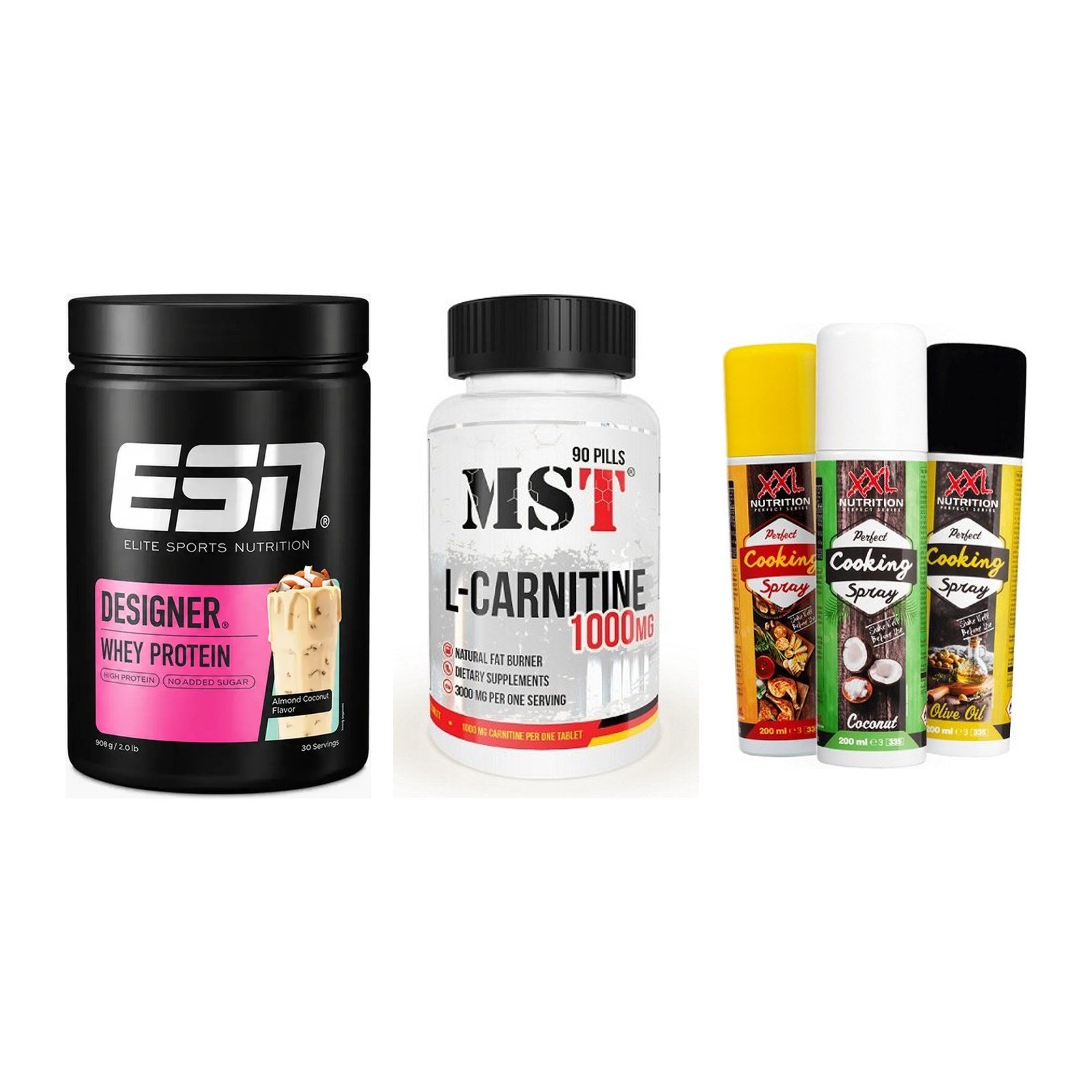 Definitionsphase-Set: ESN Designer + MST L-Carnitin + XXL Nutrition – alle enthaltenen Artikel