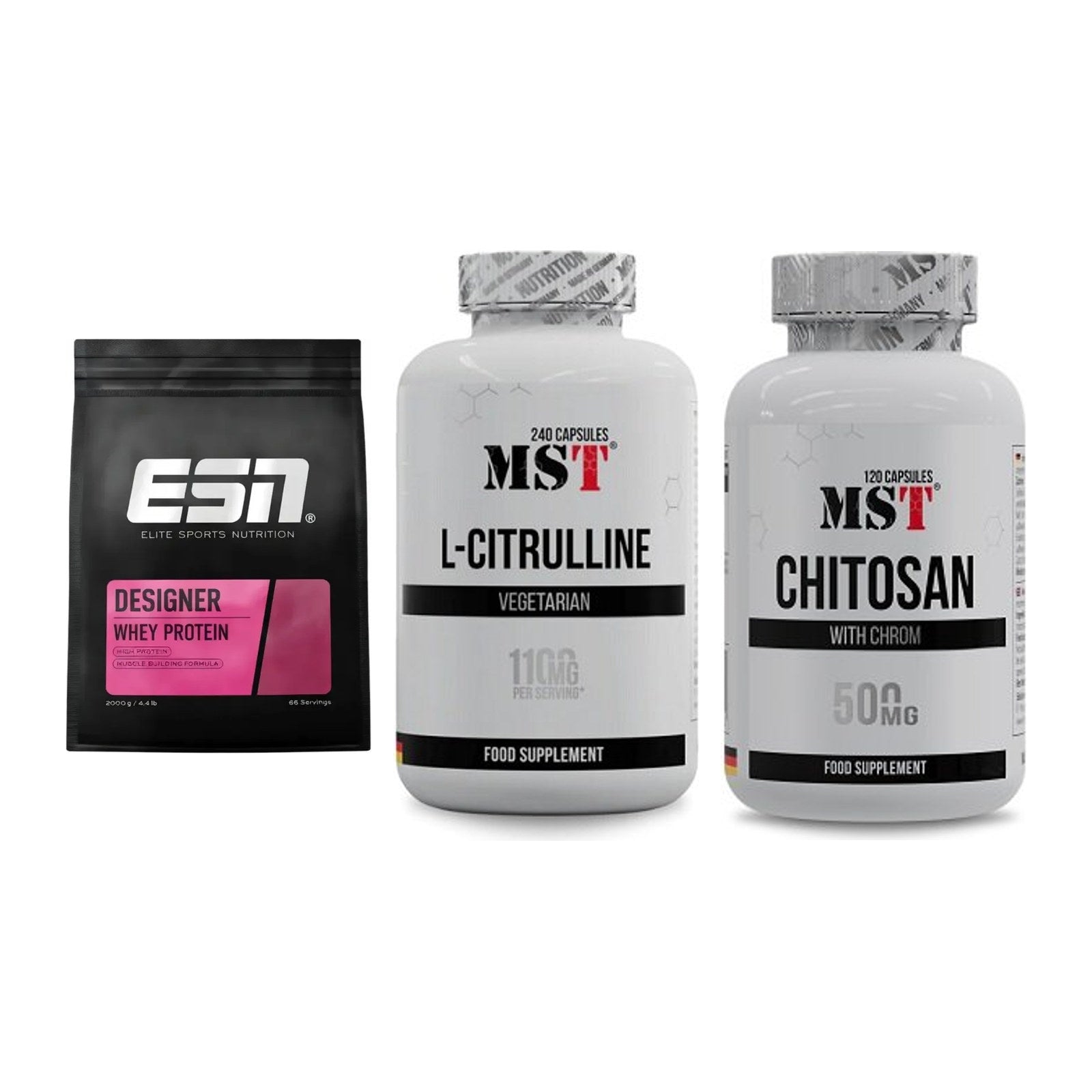 Definitionsphase-Set: ESN Designer + MST Citrulline + MST Chitosan – alle enthaltenen Artikel