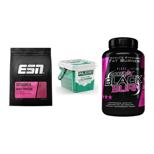 Definitionsphase-Set: ESN Designer + INLEAD L-Gluta + Stacker2 Black – alle enthaltenen Artikel