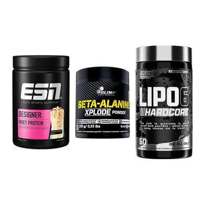 Definitionsphase-Set: ESN Designer + Olimp Beta-Ala + Nutrex Lipo 6 – alle enthaltenen Artikel