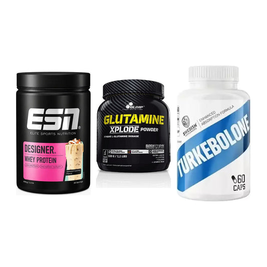 Definitionsphase-Set: ESN Designer + Olimp L-Glutam + Swedish Supple – alle enthaltenen Artikel