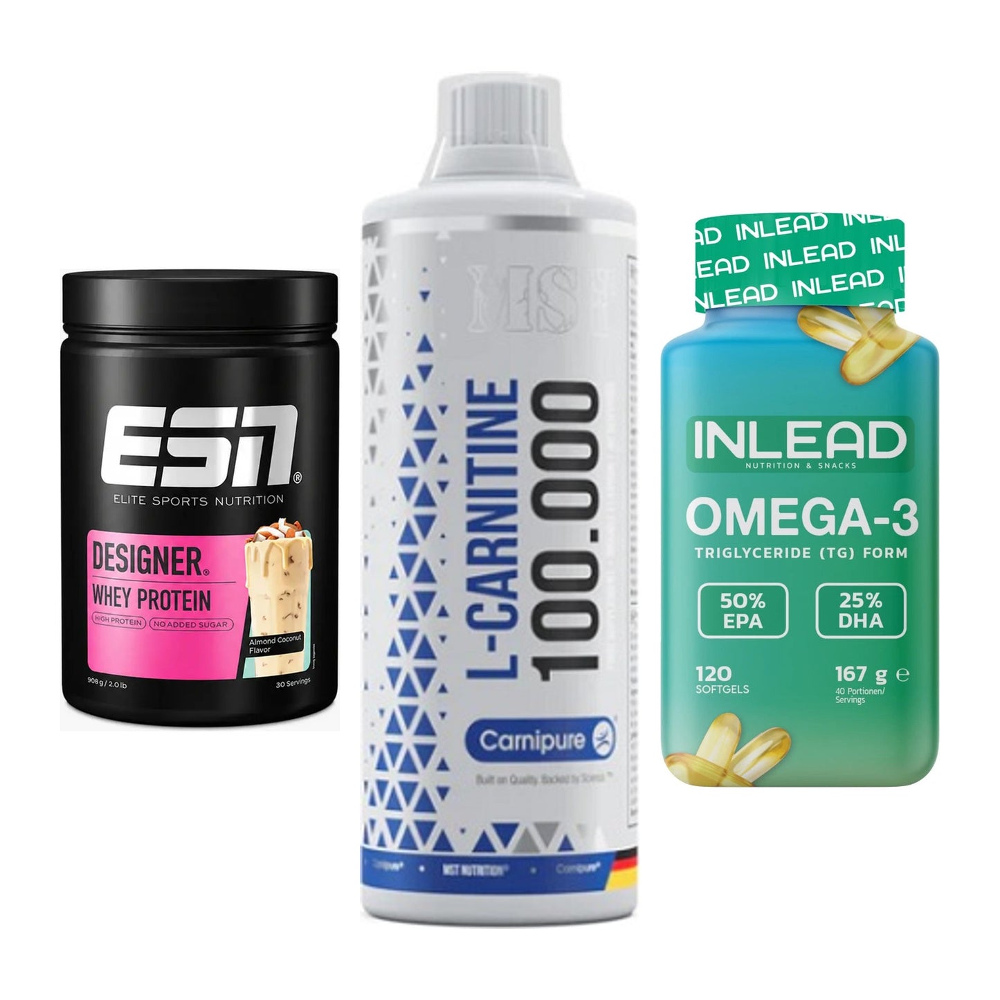 Definitionsphase-Set: ESN Designer + MST L-Carnitin + INLEAD Omega-3 – alle enthaltenen Artikel
