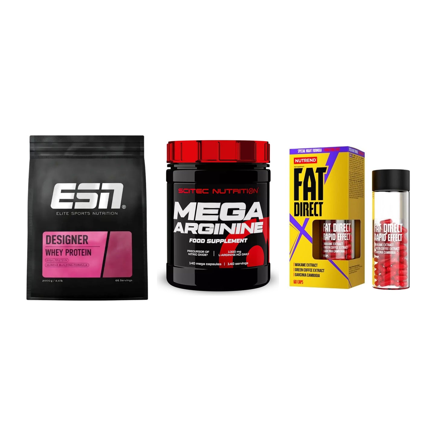 Definitionsphase-Set: ESN Designer + Scitec Mega + Nutrend Fat – alle enthaltenen Artikel