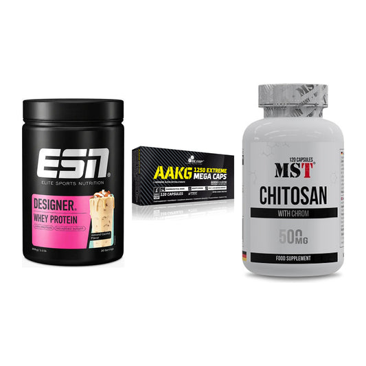 Definitionsphase-Set: ESN Designer + Olimp AAKG + MST Chitosan – alle enthaltenen Artikel
