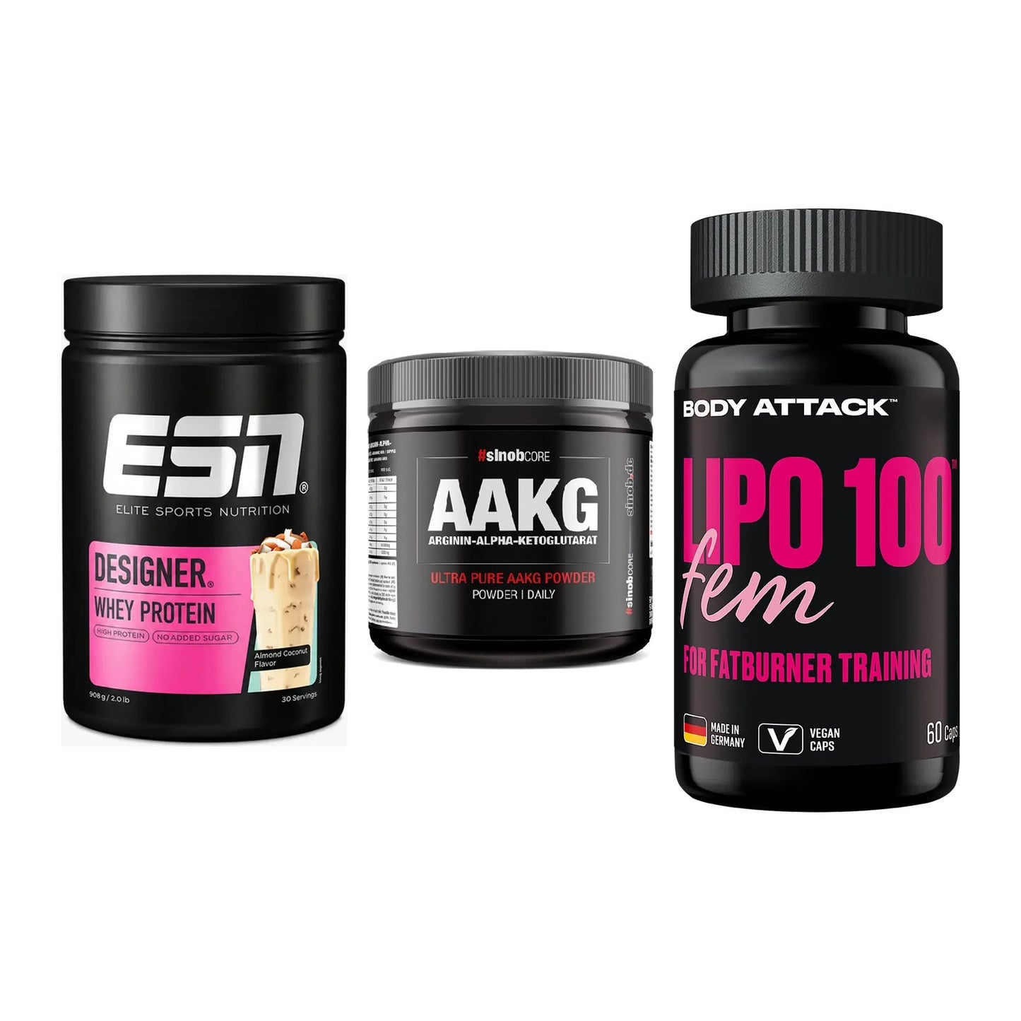 Definitionsphase-Set: ESN Designer + Sinob Core + Body Attack – alle enthaltenen Artikel