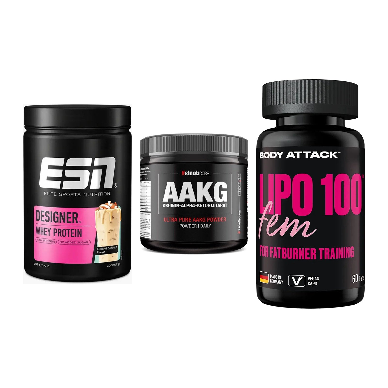 Definitionsphase-Set: ESN Designer + Sinob Core + Body Attack – alle enthaltenen Artikel