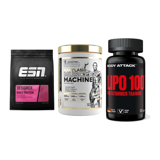 Definitionsphase-Set: ESN Designer + Kevin Levrone + Body Attack – alle enthaltenen Artikel