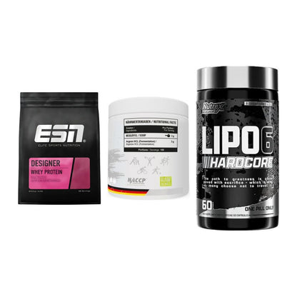 Definitionsphase-Set: ESN Designer + MST Arginine + Nutrex Lipo 6 – alle enthaltenen Artikel
