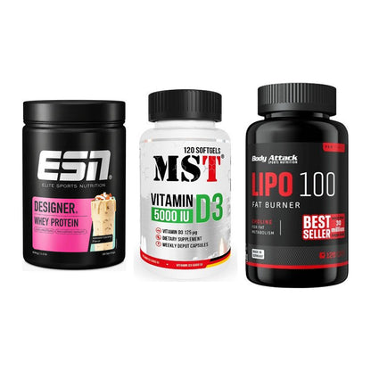 Definitionsphase-Set: ESN Designer + MST Vitamin D3 + Body Attack – alle enthaltenen Artikel