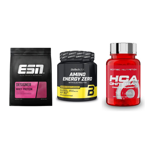 Definitionsphase-Set: ESN Designer + BioTech Amino + Scitec HCA-Chi – alle enthaltenen Artikel